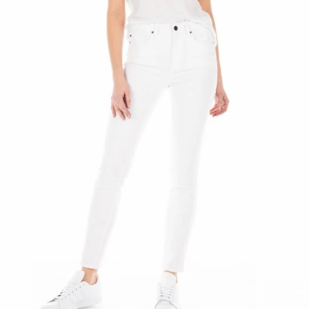 Fidelity Denim Gwen High Rise Skinny -Whiteout